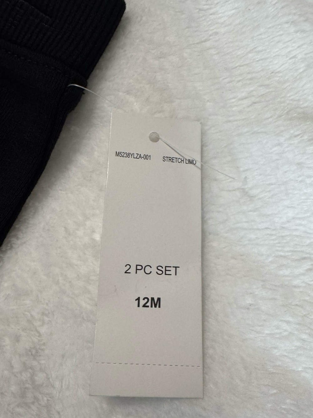 Messi 2PC Black Hoodie and Sweatpants Size 12M - Picture 8 of 8
